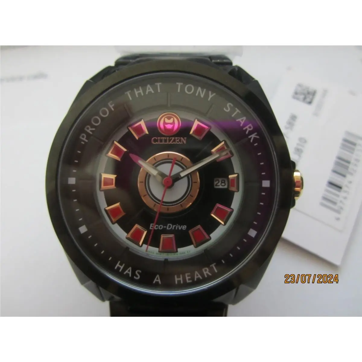 Citizen Eco-drive Men`s Watch S/s Black AW1017-58W