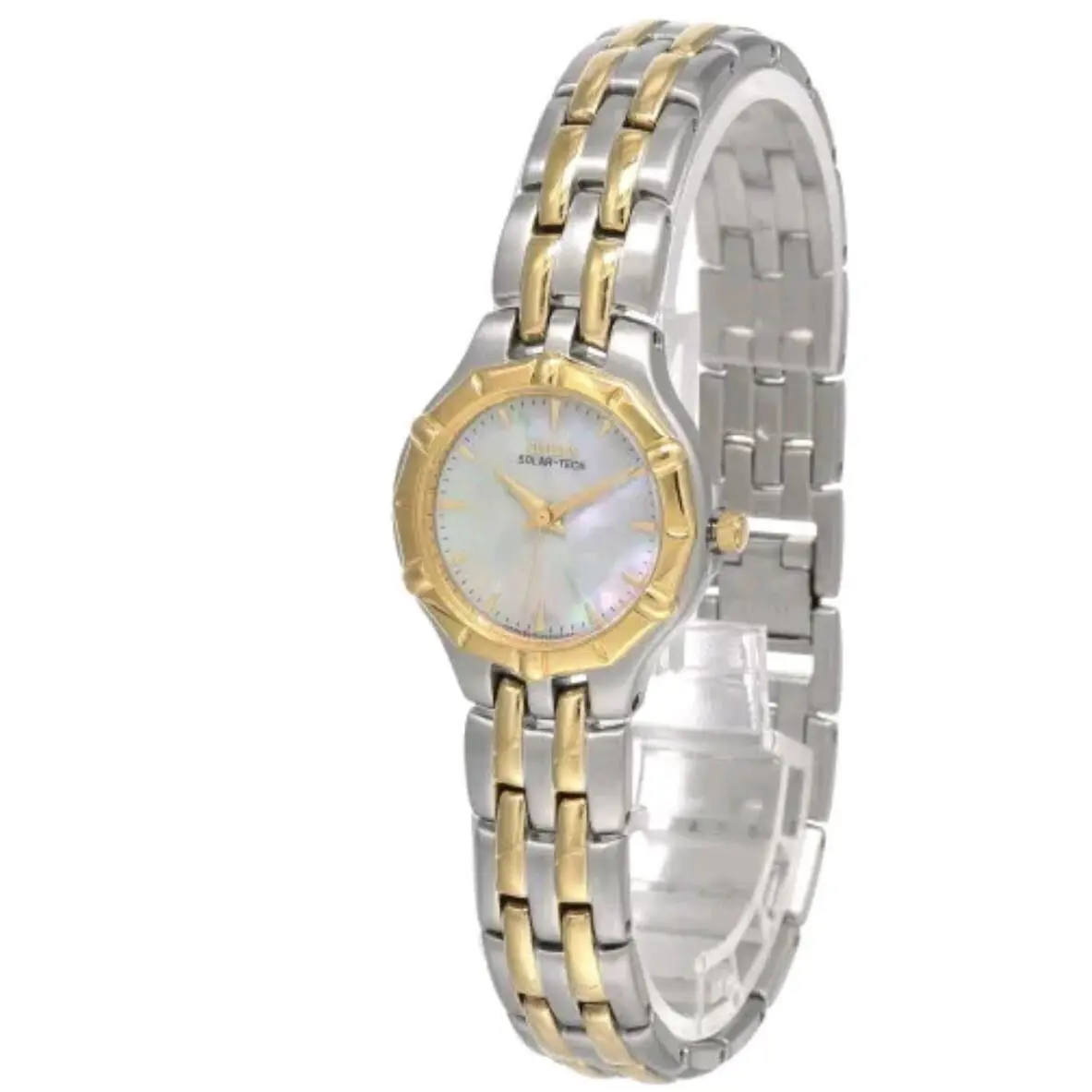 Citizen Eco Drive 2-Tone Stainless Steel Women`s Watch EP8024-59D