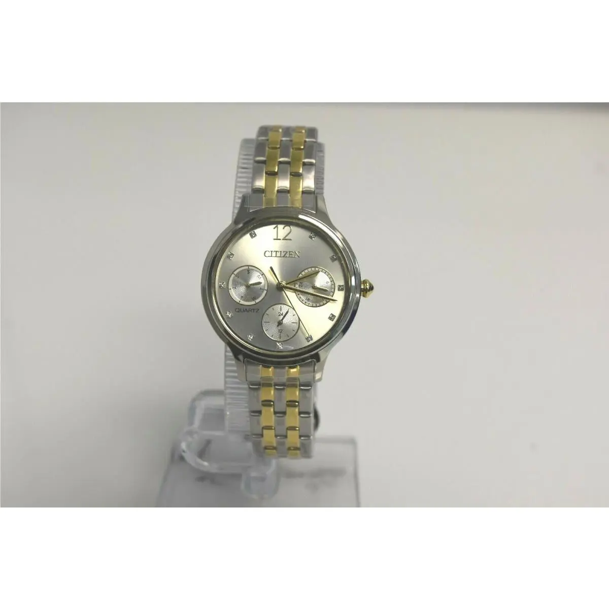 Citizen Two Tone IP SS Crystals ED8184-51A 129.99 Watch