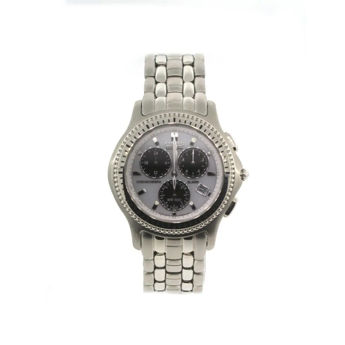 Citizen Eco-drive Chronograph White Dial Stainless Steel Men’s Watch BL7170-50A