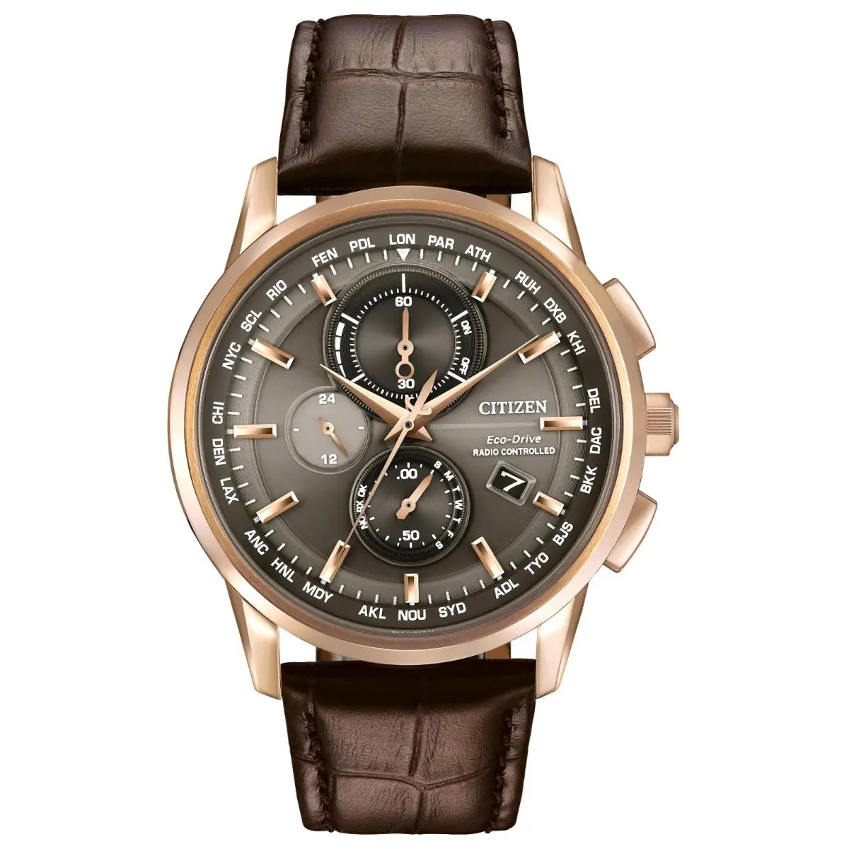 Citizen World Chronograph A-t Men`s Watch AT8113-12H Atomic Timekeeping