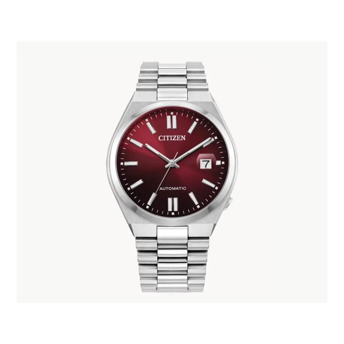 Citizen Tsuyosa Automatic Burgundy Dial Men`s Watch NJ0150-56W - Red, Dial: Burgundy, Band: Silver-tone