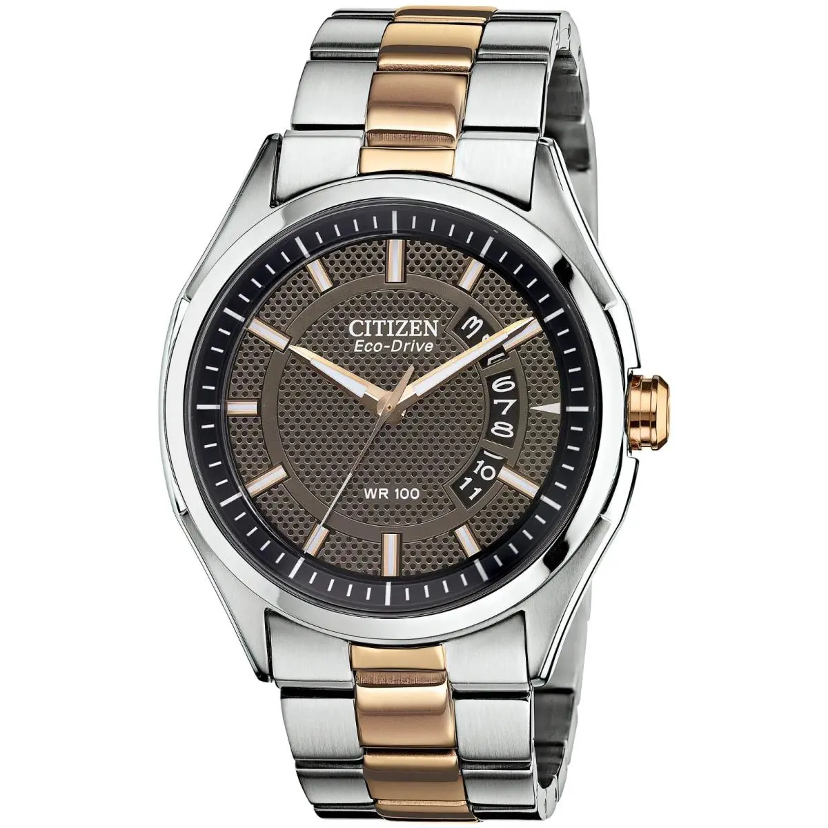Citizen Eco- Drive Sport Casual Black and Brown Dial Men`s Watch