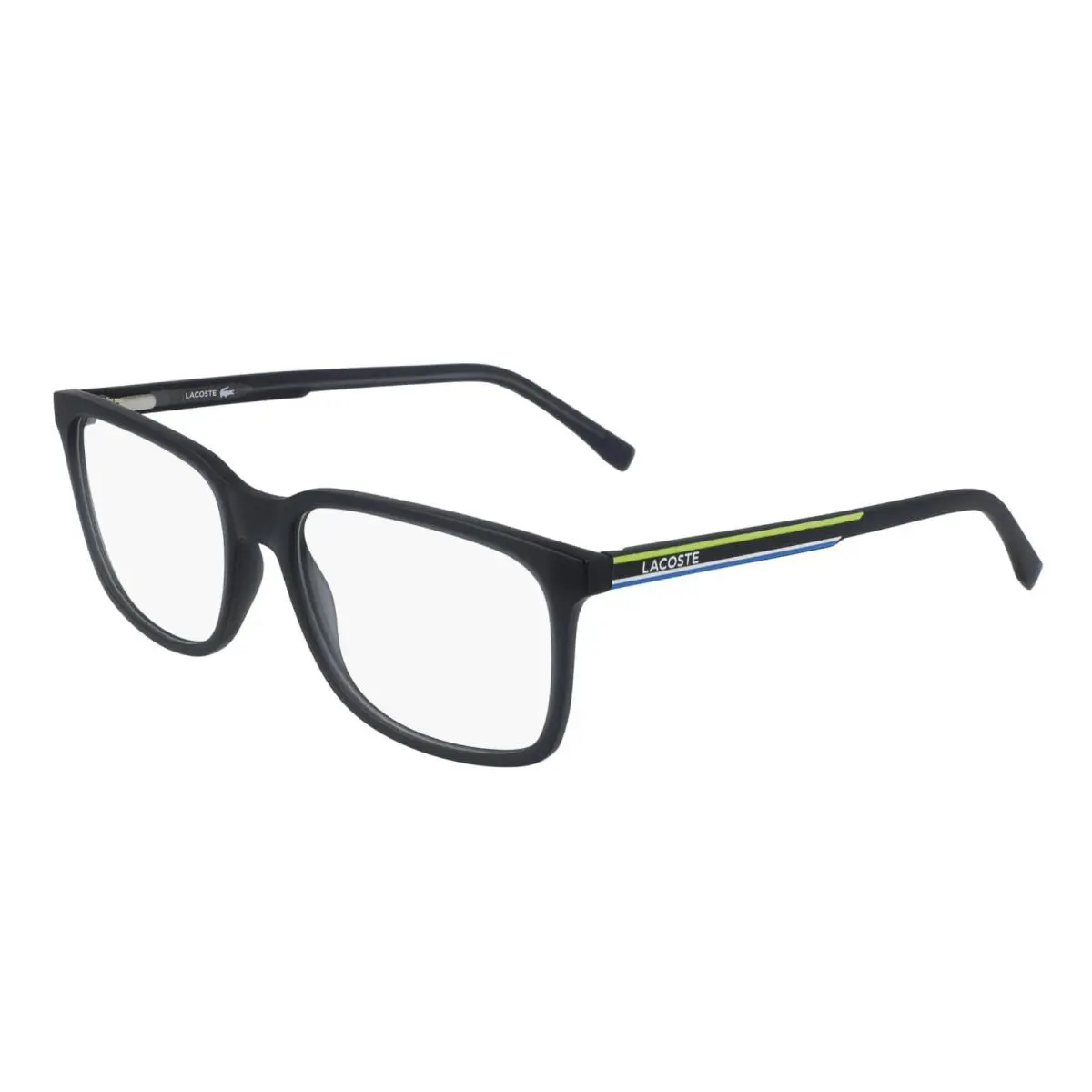 Lacoste Eyeglasses L2859 024 57-18 145 Large Grey w/ Yellow Blue White Frames