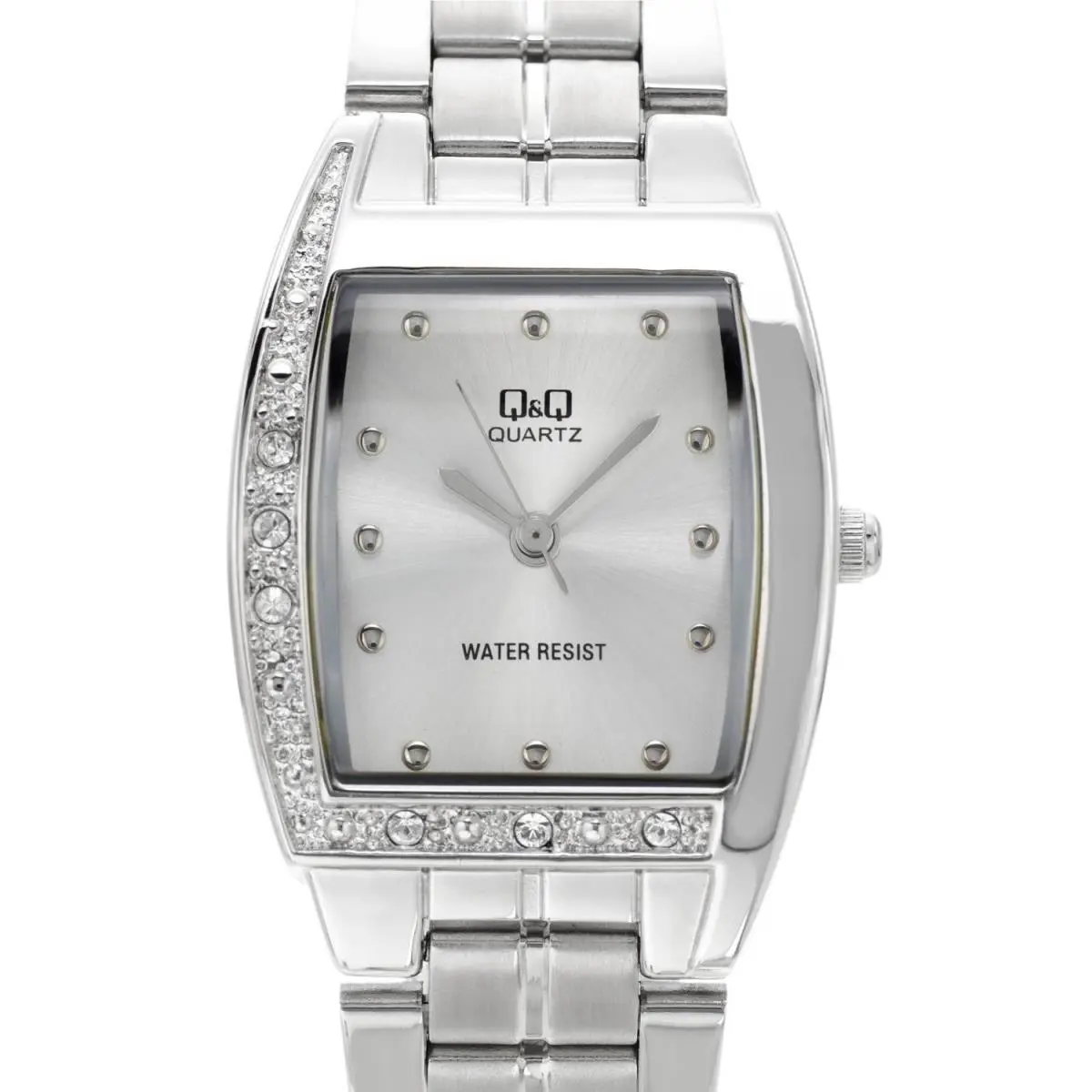 BY Citizen Ladies Watch with Crystal Model q693j201y - Dial: Silver, Band: Silver