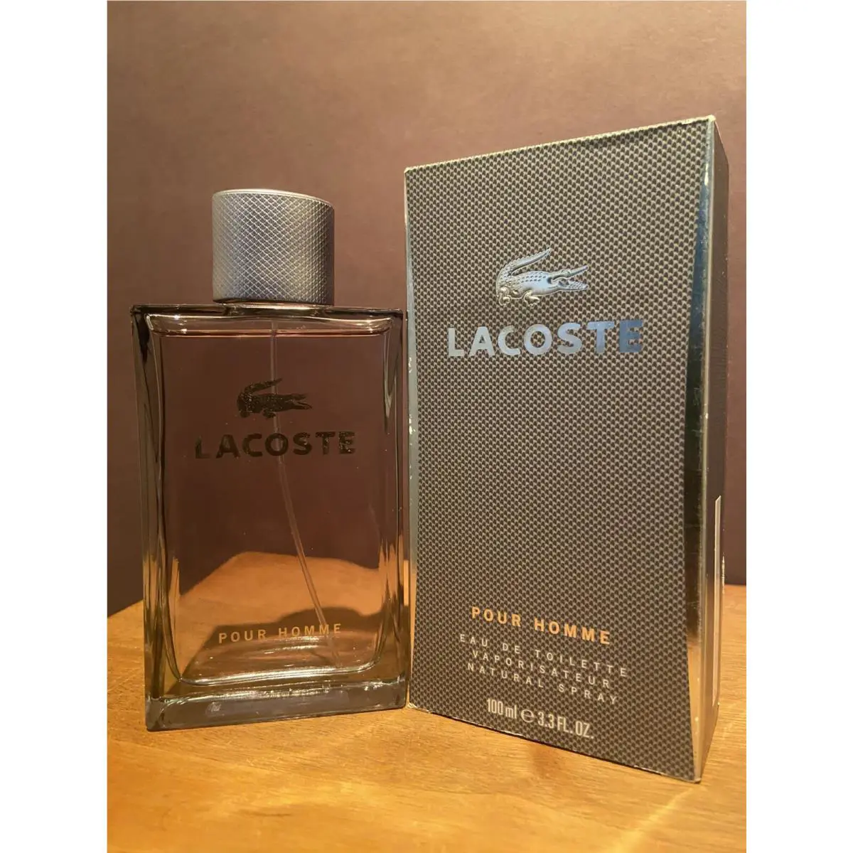 Lacoste Pour Homme 3.3 Fl. OZ / 100 ML Eau de Toilette Spray Rare