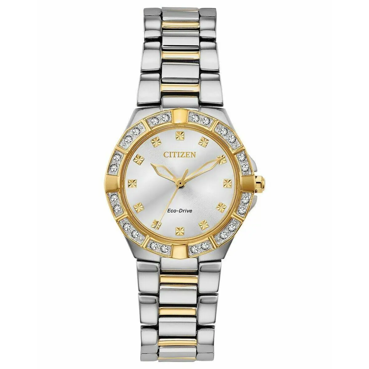 Citizen EM0834-51A Corso Eco-drive Diamond Gold Silver Tone Watch