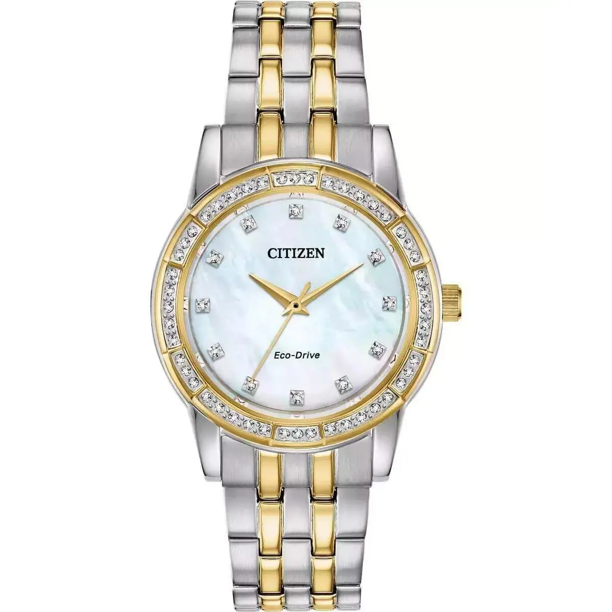 Citizen EM0774-51D Silhouette Swarovski Crystal Mop Dial Eco-drive Ladies Watch