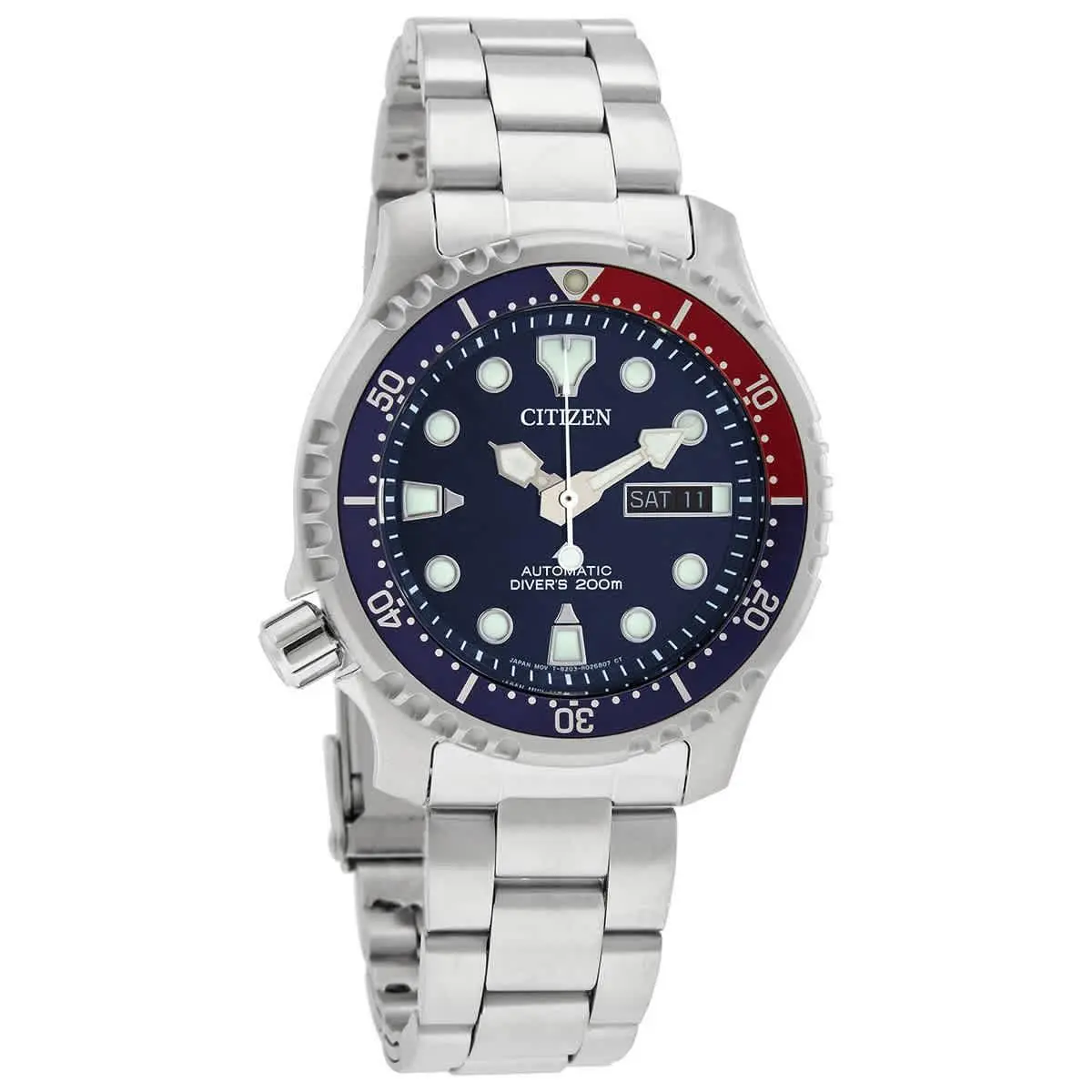 Citizen Promaster Lefty Automatic Blue Dial Pepsi Bezel Men`s Watch NY0086-83L