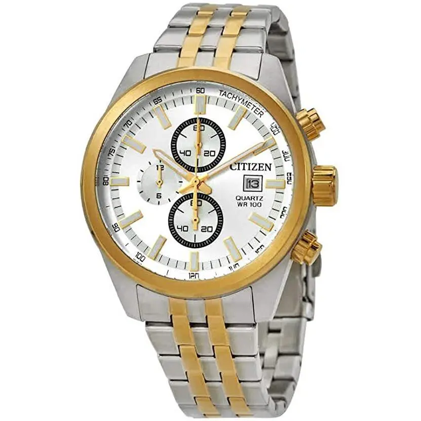 Citizen Chronograph Quartz Stainless Steel Case AN3624-51A Men`s Analog Watch