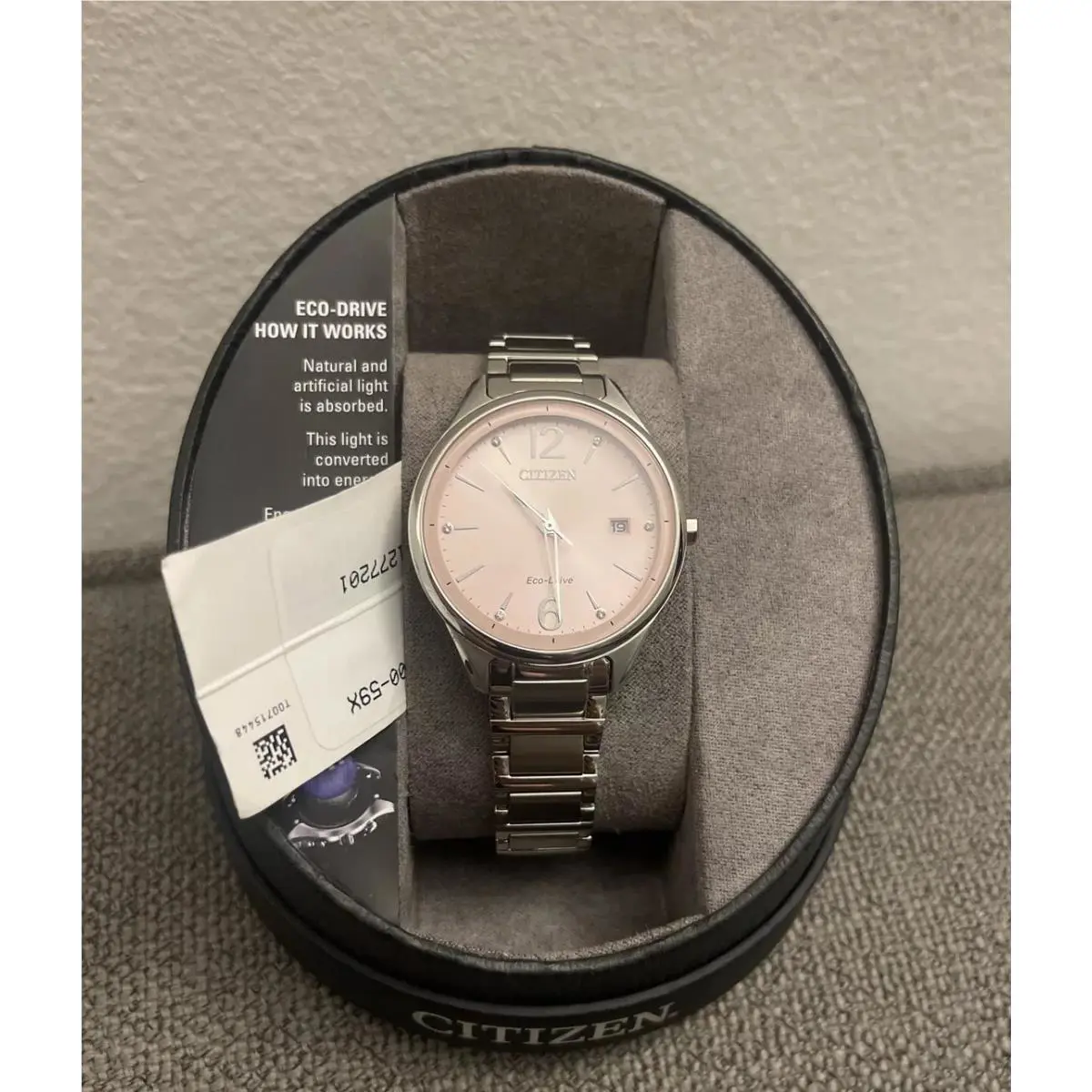 Citizen Women`s Eco-drive Silver Stainless Steel Watch - Date FE6100-59X