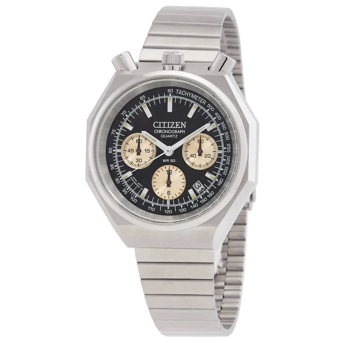 Tsuno Chronograph Quartz Black Dial Men`s Watch AN3700-54E by Citizen