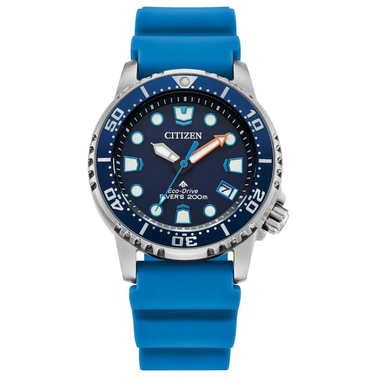 Eco Drive Promaster Diver Blue Dial Polyurethane Strap Watch EO2028-06L by Citizen