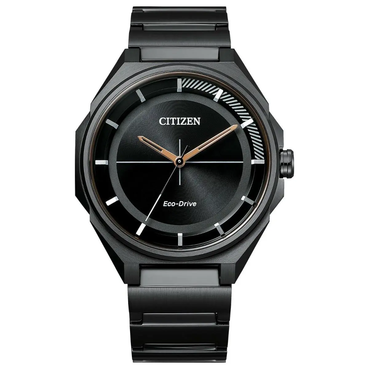 Citizen Eco-drive 41mm Black Stainless Steel Case Band Black Dial