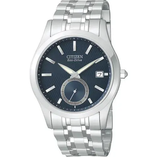 Citizen BV1010-56L Men`s Watch Stainless Eco-drive Dark Blue Dial WR 5Yr Wty - Blue