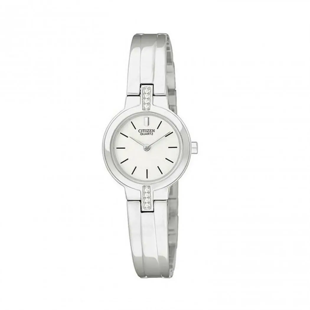 Citizen Women`s Stainless Steel Bangle Bracelet Watch 22mm EK1180-53A