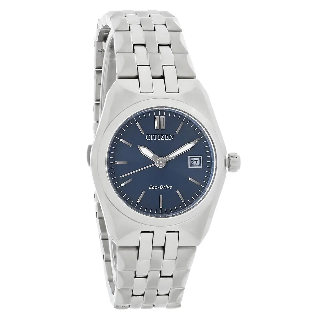 Citizen Eco Drive Women`s Corso Blue Dial Stainless Steel Watch EW2290-54L