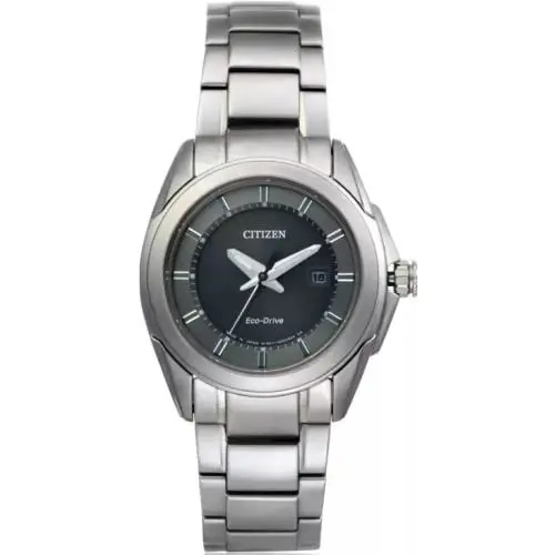 Eco-drive Dark Grey Dial Stainless Steel Women s Watch EW1511-52H by Citizen