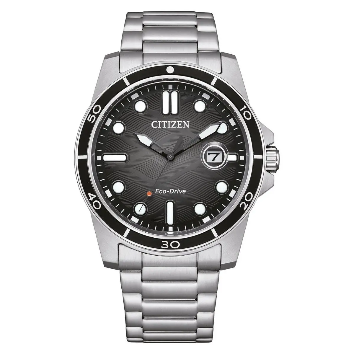 Citizen Men`s Marine 1810 Eco-drive Black Dial Watch - AW1816-89E