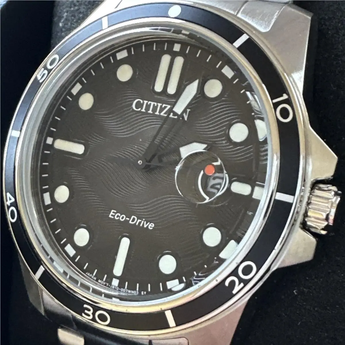 Citizen Men Analog Eco-drive Casual Watch Classic Dress Black Dial Waterproof