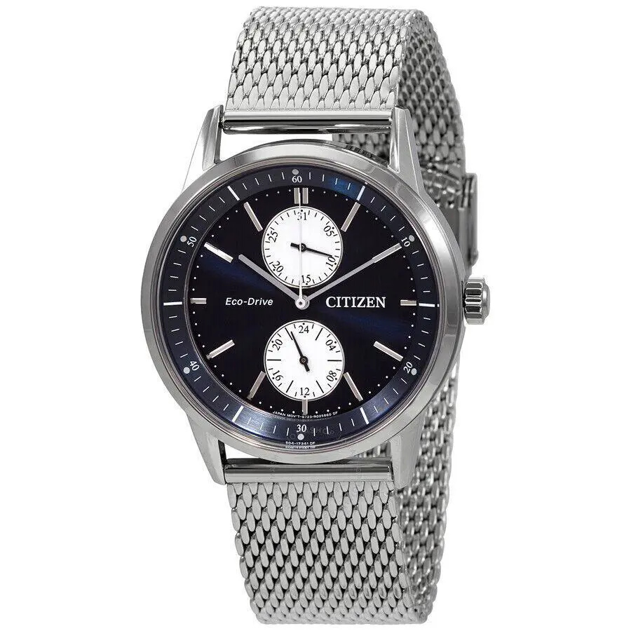 Citizen Chronograph Eco-drive Blue Dial Men`s Watch BU3020-82L