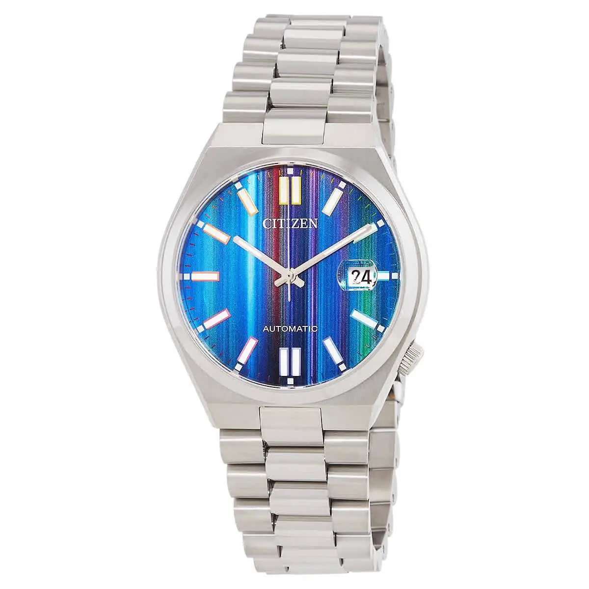 Citizen Tsuyosa Automatic Men`s Watch NJ0151-53W - Multicolor, Dial: Multicolor, Band: Silver-tone