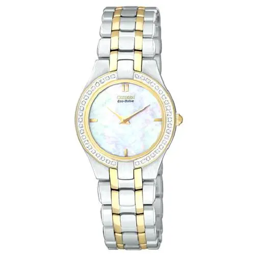 Citizen EG3154-51D Stiletto Eco Drive Mop Dial Diamond Women`s Watch