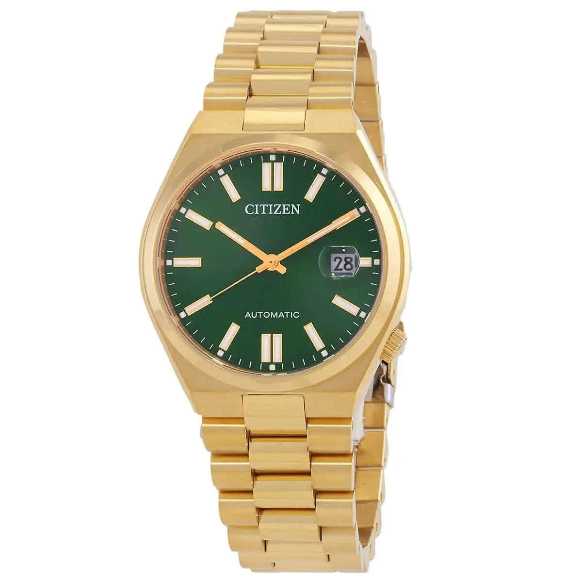 Tsuyosa Automatic Green Green Sunray Dial Watch NJ0152-51X by Citizen