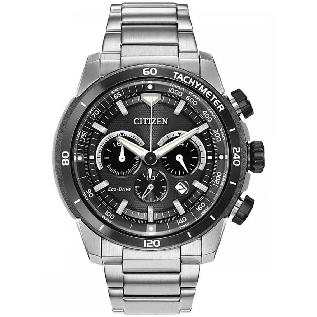 Citizen Men`s Ecosphere Eco-drive Black Dial Watch - CA4150-67E