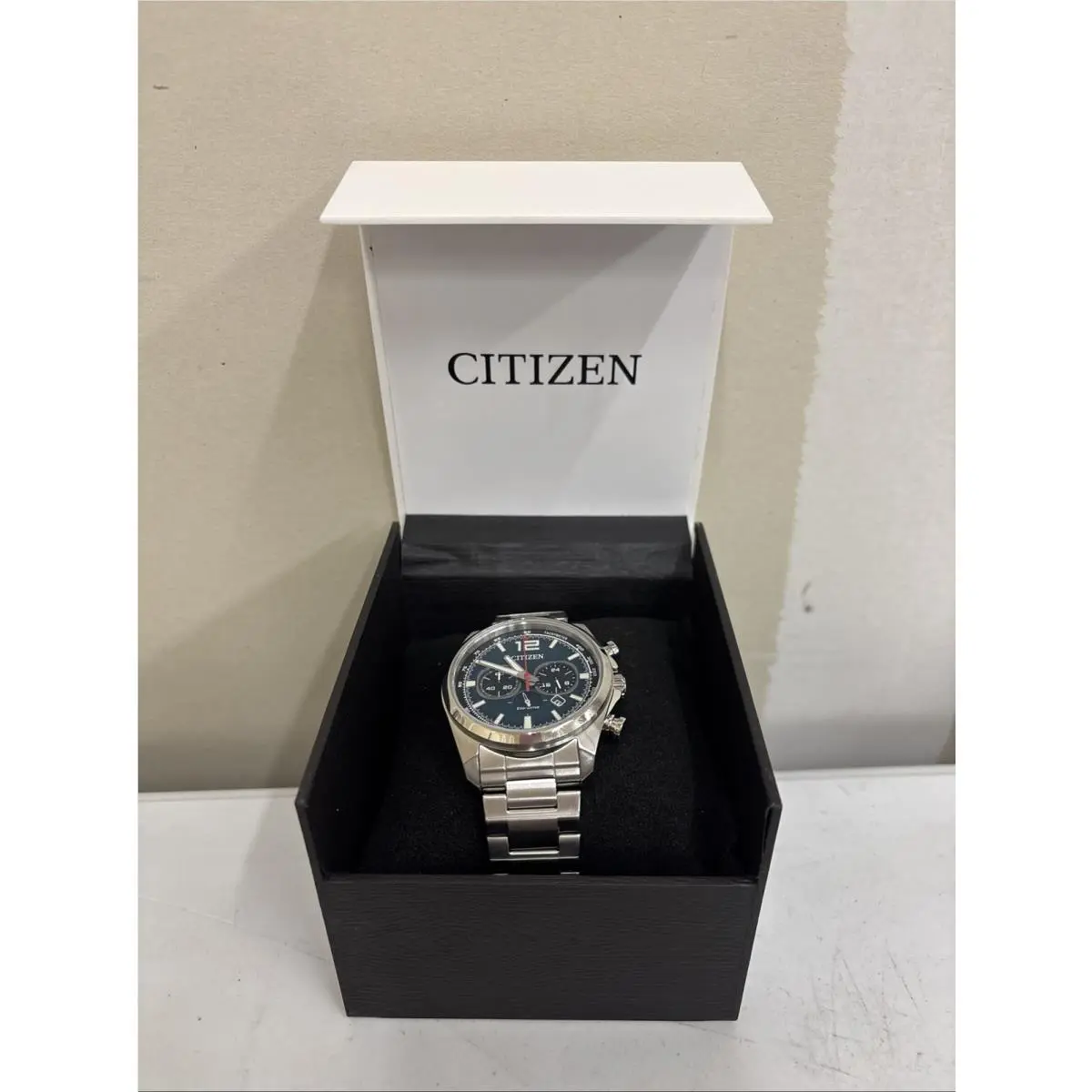Men`s Weekender Eco-drive Chronograph Green Dial 43mm Watch CA4600-89X by Citizen