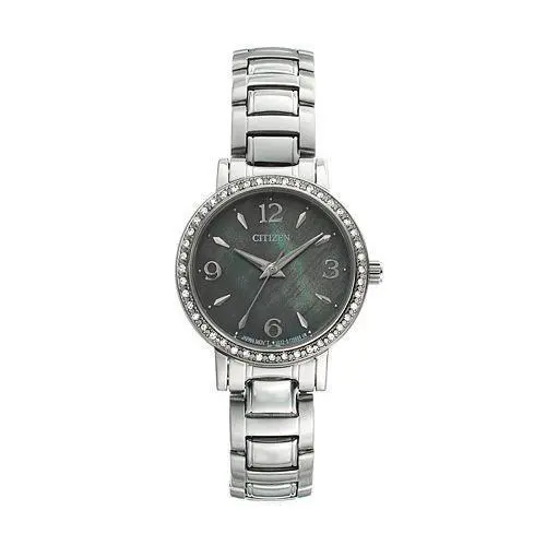Citizen Women`s EL3040-55N Stainless Steel Crystal Bezel Mop Dial Watch