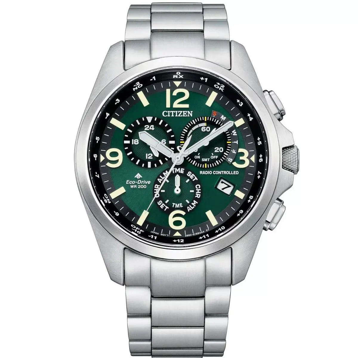 CB5921-59X Land Chronograph Eco-drive Radio Control Men`s Watch by Citizen