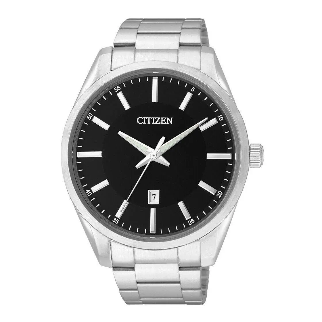 Men`s Quartz Black Dial Stainless Steel Watch - BI1030-53E by Citizen