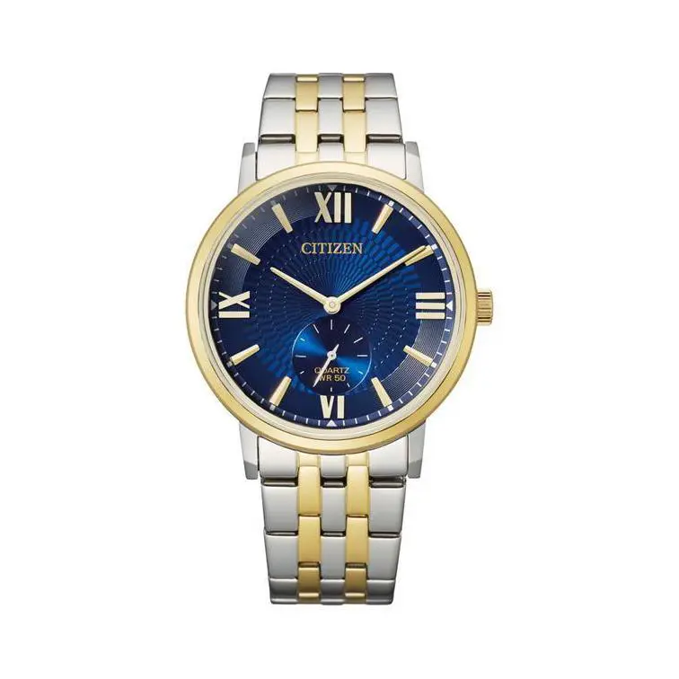 Citizen INT-BE9176-76L Quartz Men`s Blue Dial Two Tone Stainless Steel Watch