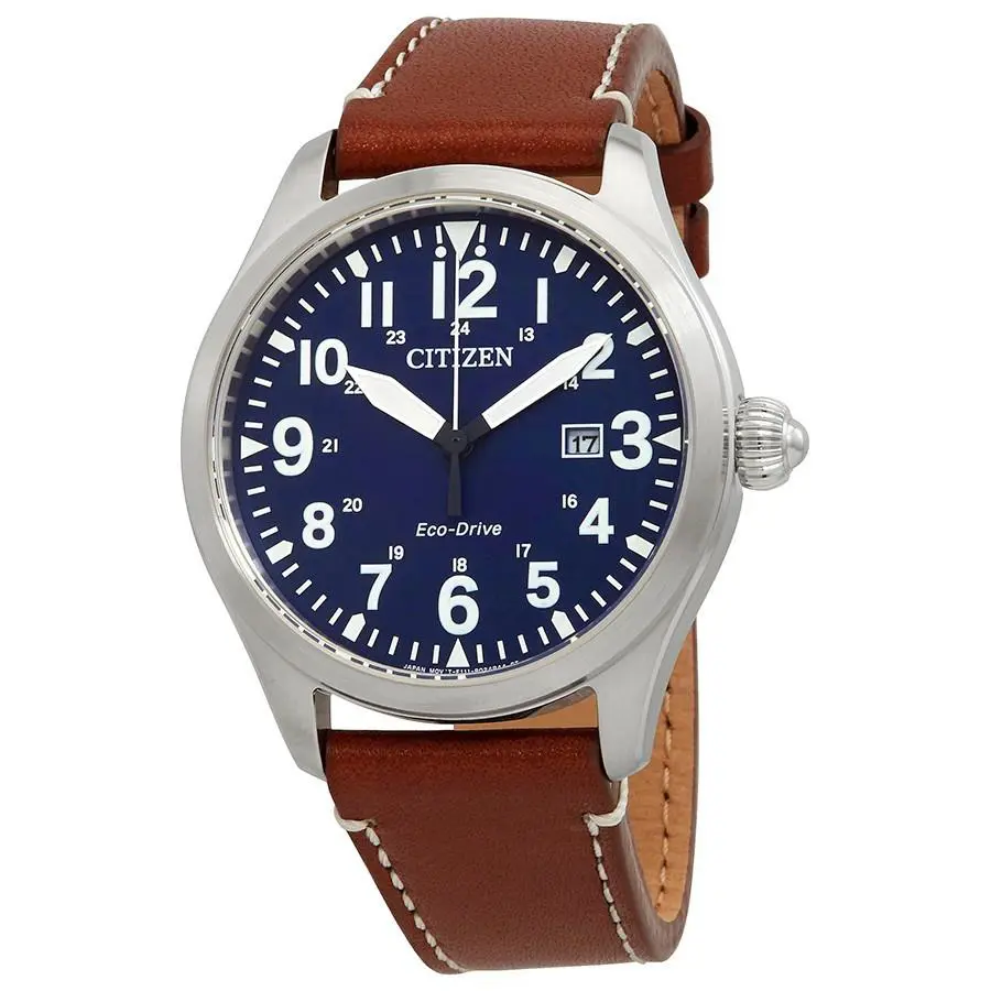 Citizen Men`s Chandler Military Eco-drive Blue Dial Watch - BM6838-17L - Dial: Blue
