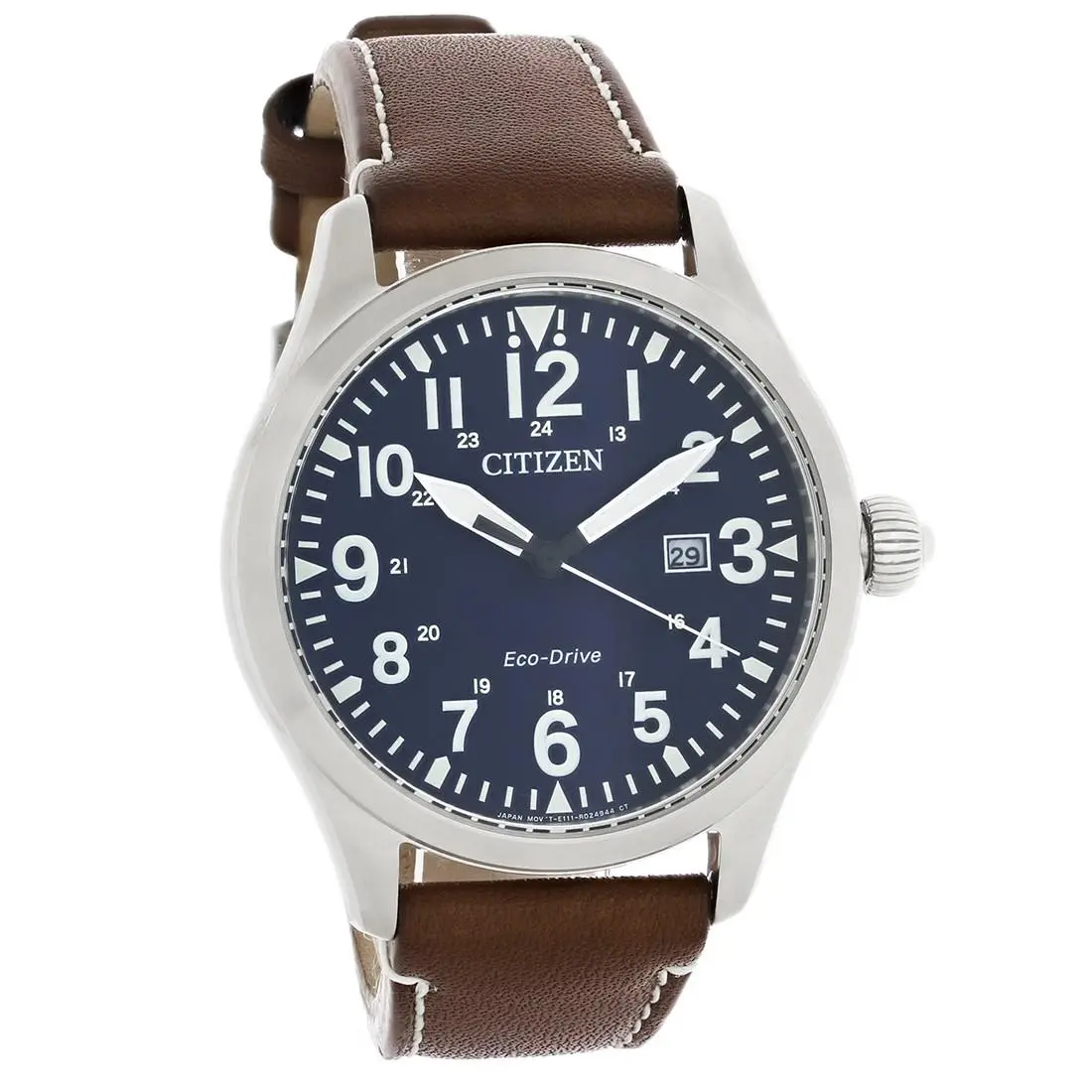 Eco Drive Chandler Military Men`s Stainless Steel BM6838-17L by Citizen