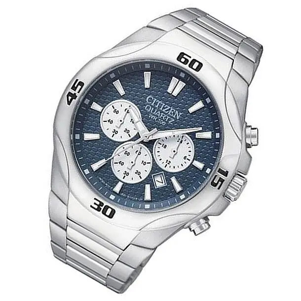 Quartz Chronograph Blue Dial Men`s Watch - AN8020-51L by Citizen
