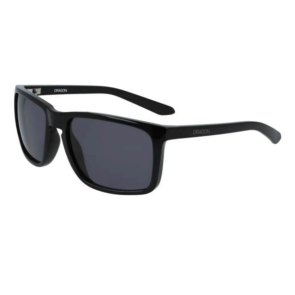 Dragon Melee Sunglasses Shiny Black w/ Smoke Lens 40722-001