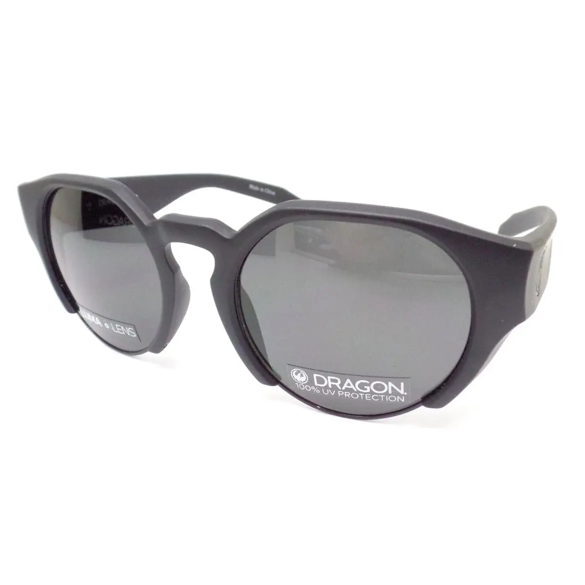 Dragon DR Compass LL Matte Black Smoke 51mm Sunglasses - Frame: Matte Black, Lens: Smoke