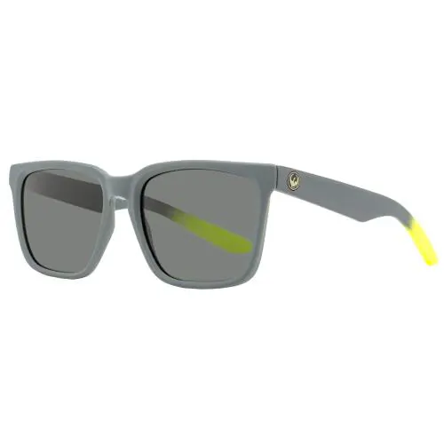 Dragon Mick Fanning Sunglasses Baile LL 022 Matte Charcoal/lime 54mm - Frame: Matte Charcoal/Lime, Lens: Gray