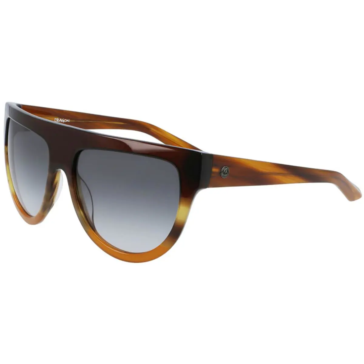 Dragon Unisex Sunglasses Dark Brown Horn Gradient Frame Dragon DR Dusk LL 259 by Dragon Alliance