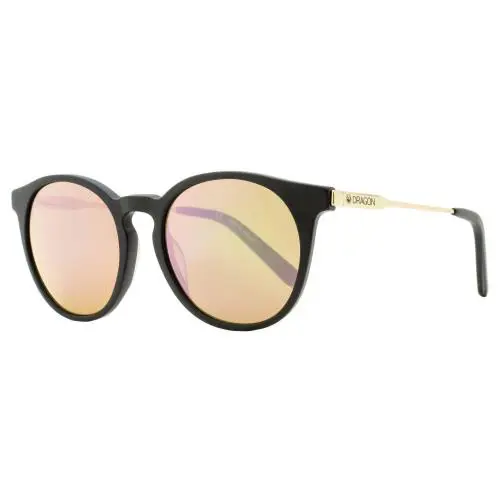 Dragon Hype LL Ion Sunglasses DR520S 008 Matte Black/gold 51mm - Frame: Matte Black/Gold, Lens: Brown/Rose Mirror