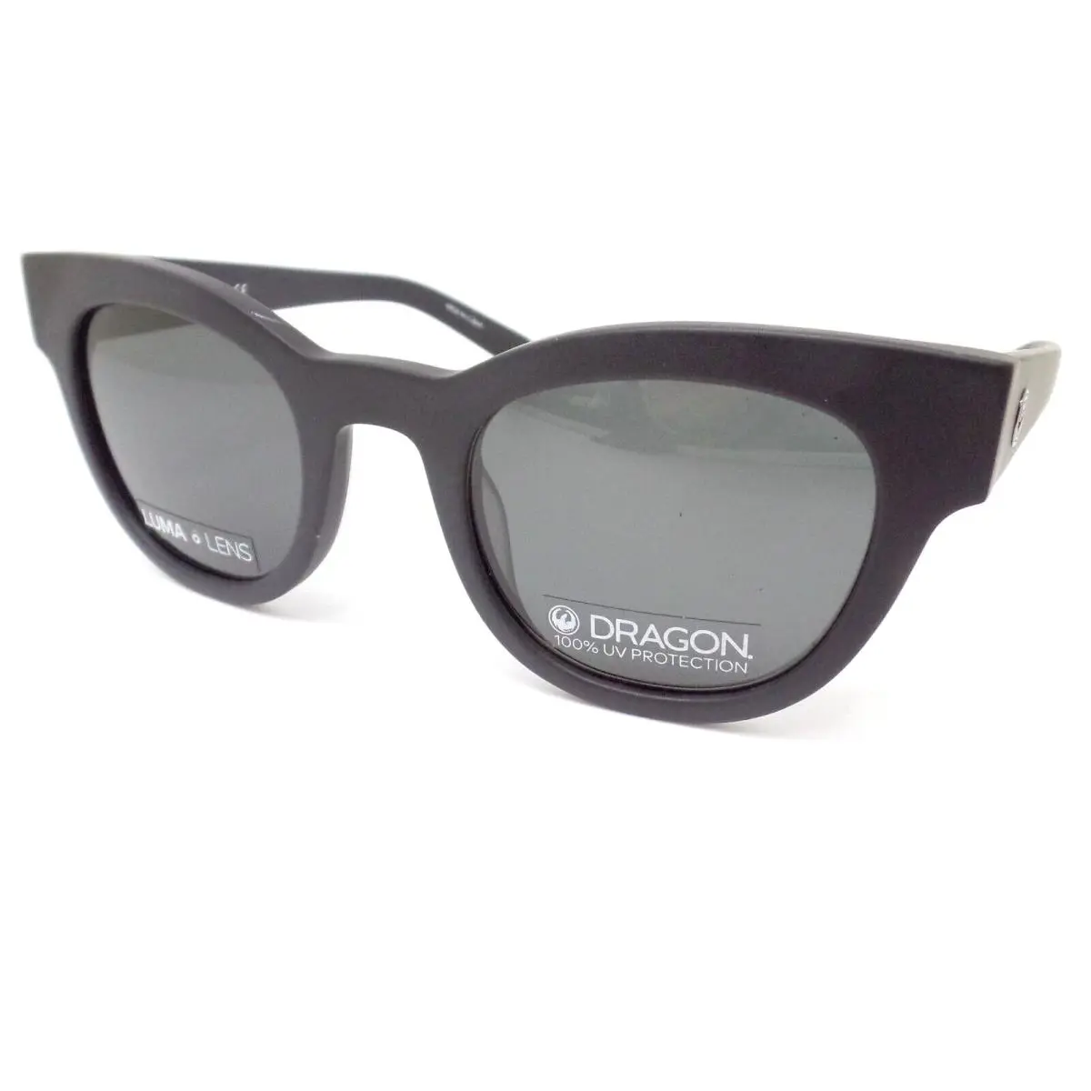 Dragon DR Jett LL 002 Matte Black Smoke 49mm Sunglasses by Dragon Alliance