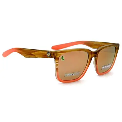 Dragon Baile Sunglasses 681 - Sunset Horn / Lumalens Rose Gold Ion Lens - Frame: Sunset Horn, Lens: Lumalens Rose Gold Ion