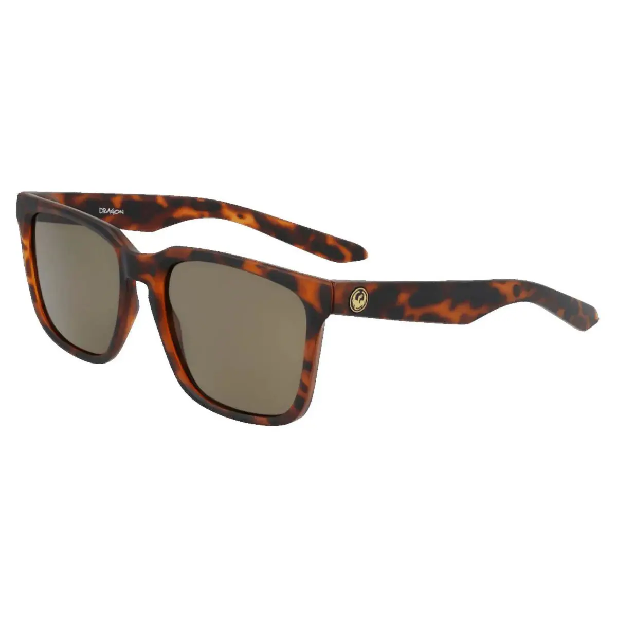 Dragon Baile LL Matte Dark Tortoise/brown Polarized Sunglasses