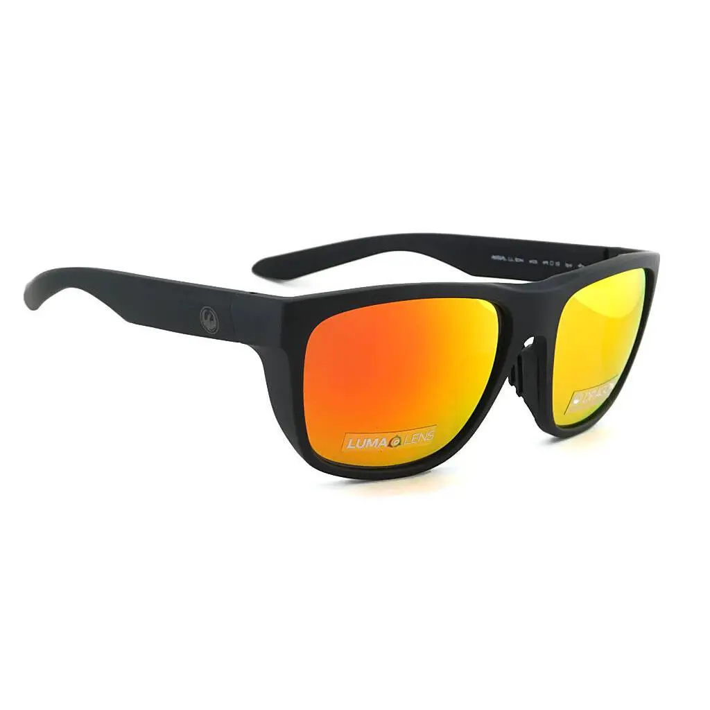 Dragon Aerial Sunglasses Matte Black / Lumalens Orange Ion Mirrored Lens