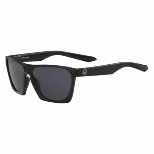Dragon Classy Shiny Black Grey 001 Unisex Shield Sunglasses 55mm