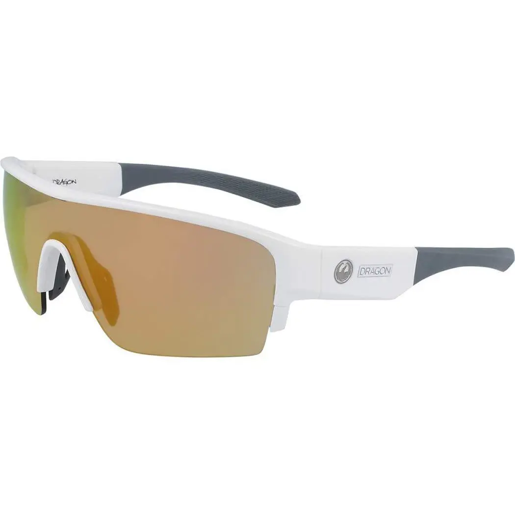 Dragon DR Tracer X LL 103 White Chris Benchetler Sunglass W/orange Ion Lens