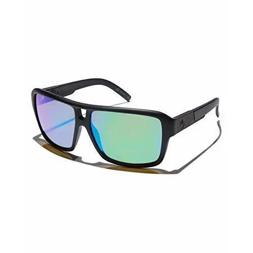 Dragon Sunglasses DR The Jam 045 Matte Black with Green Ion Lenses - Matte Black, Frame: Matte Black, Lens: Green Ion
