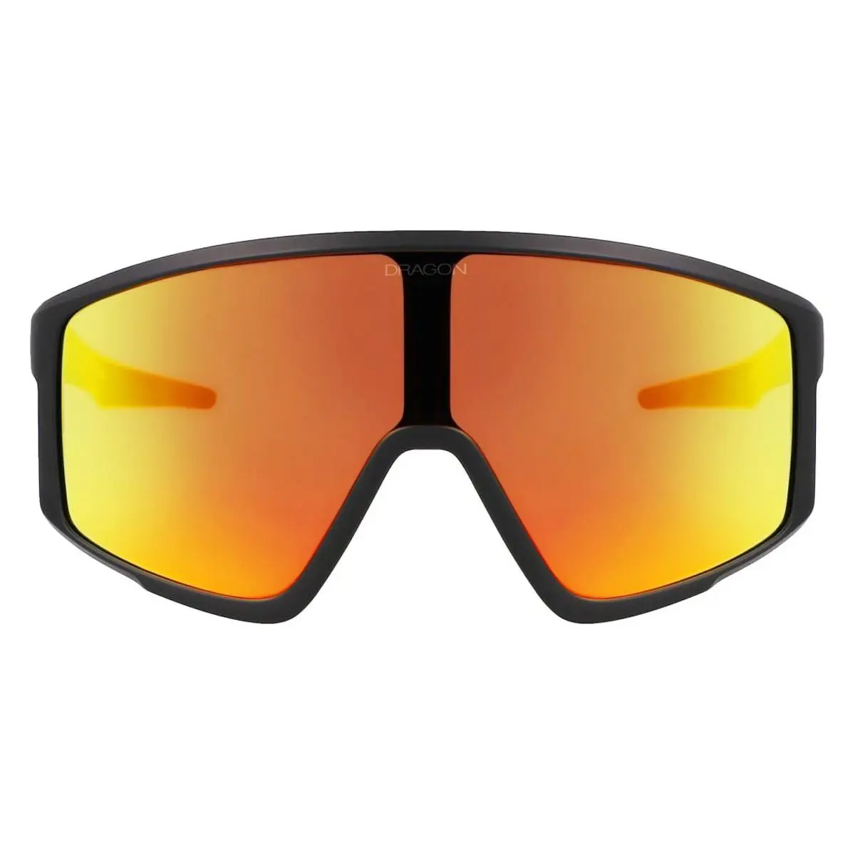 Dragon DR Amped LL Ion Sunglasses Male Matte Black 61mm - Frame: Matte Black, Lens: Red Ion